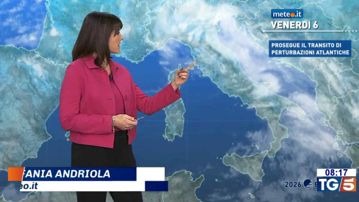 Meteo, in questo venerdì 6 febbraio intensa perturbazione: raffiche di tempesta e rischio nubifragi