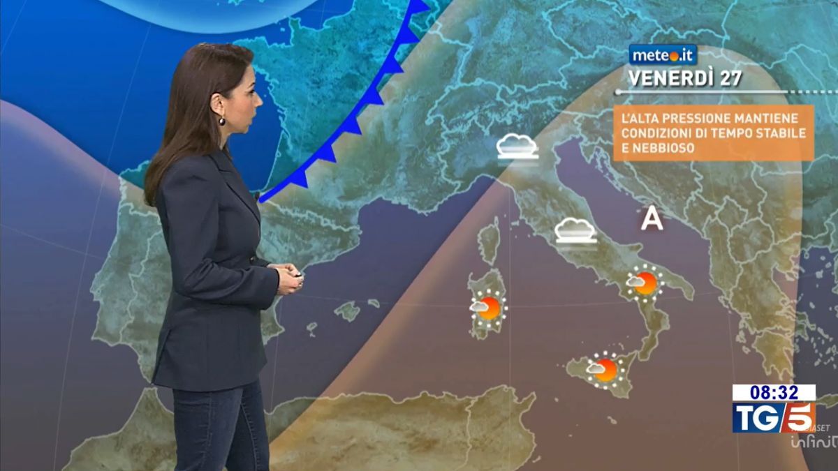Meteo: alta pressione, clima mite e tante nebbie. Le previsioni