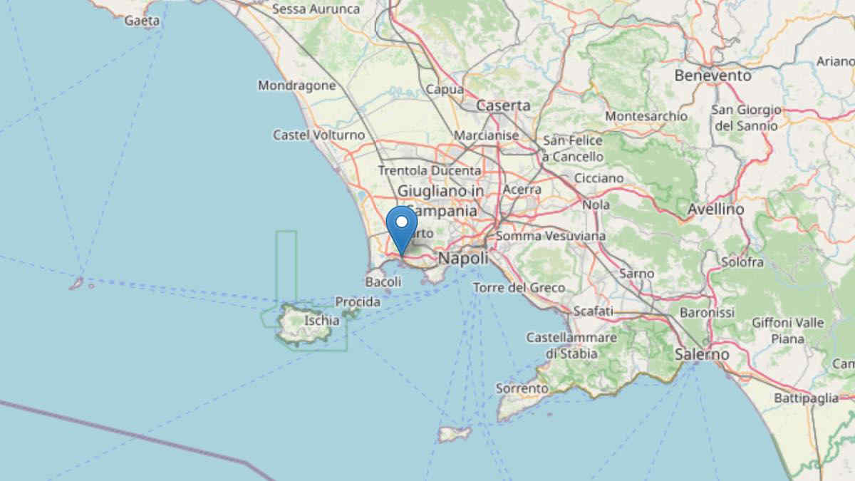 Terremoto nell'area dei Campi Flegrei di magnitudo 2.8: epicentro a Pozzuoli