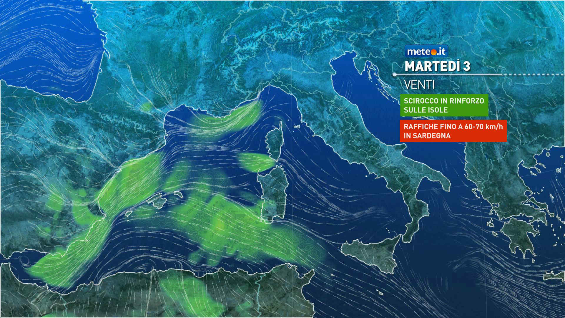 Meteo 3 marzo: qualche debole pioggia e venti di Scirocco. Ecco dove