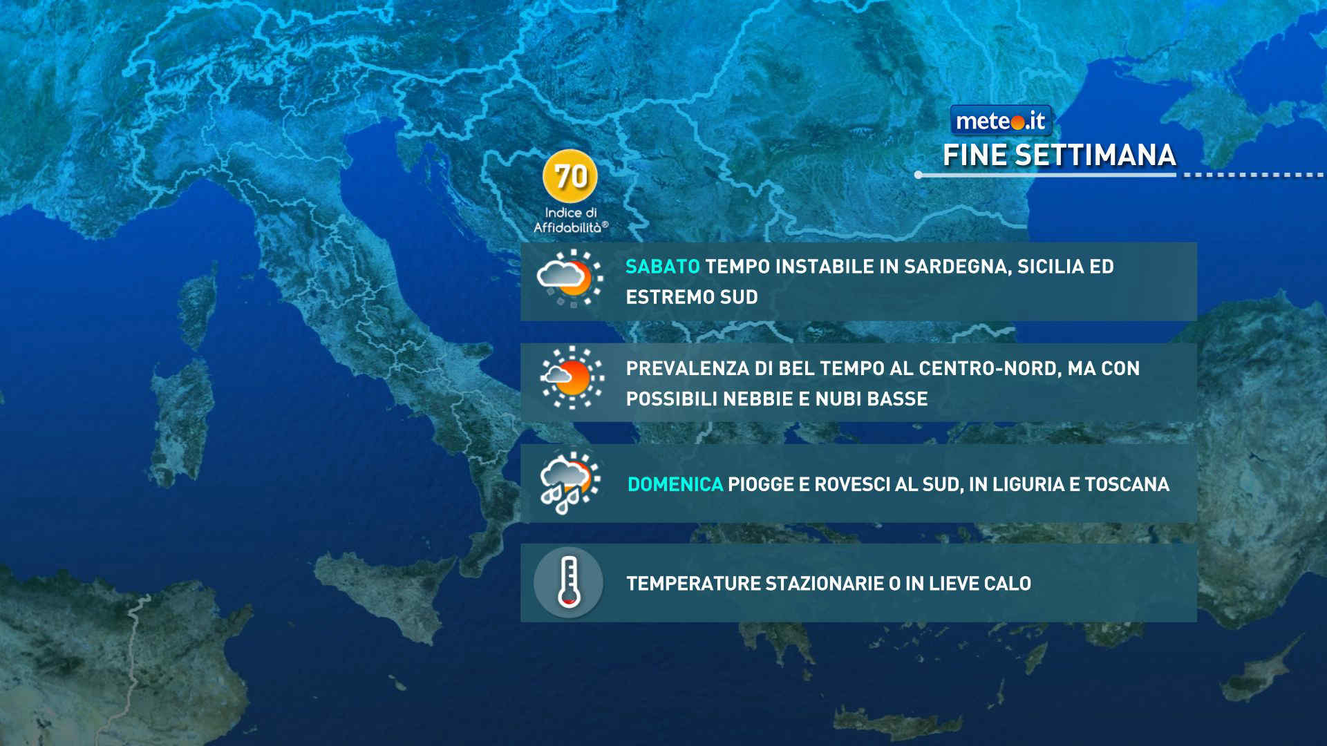 Meteo, la tendenza per il weekend del 7-8 marzo