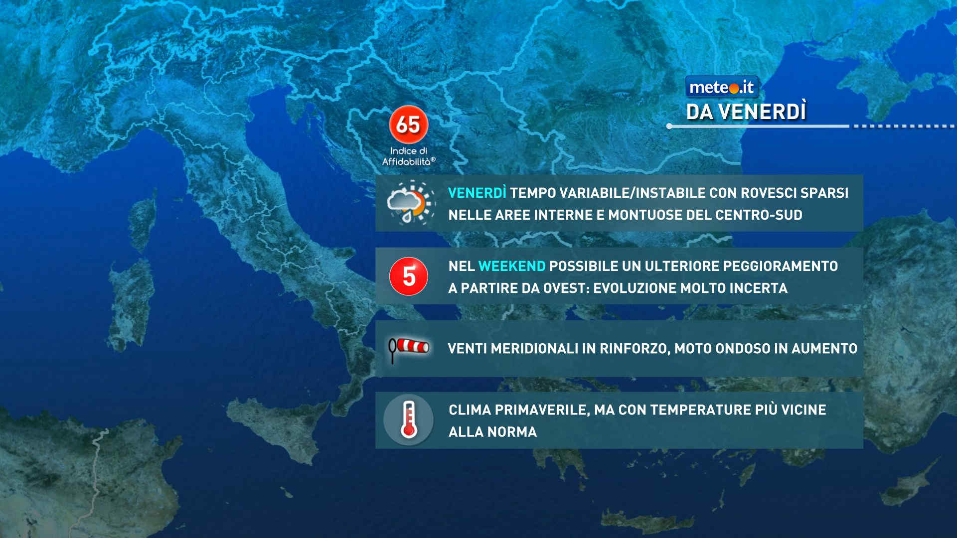 Meteo, nel weekend del 14-15 marzo altra perturbazione in transito