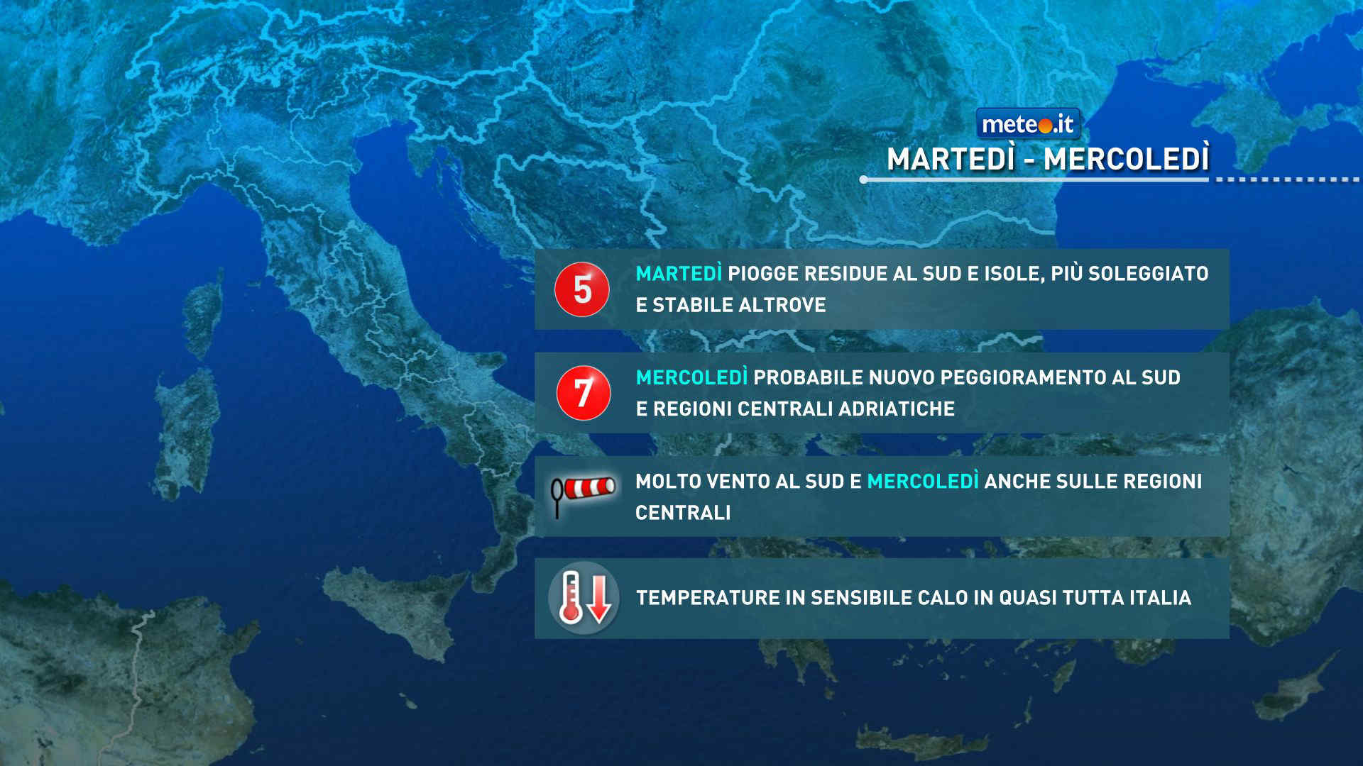 Meteo, ancora maltempo e vento forte: le zone a rischio