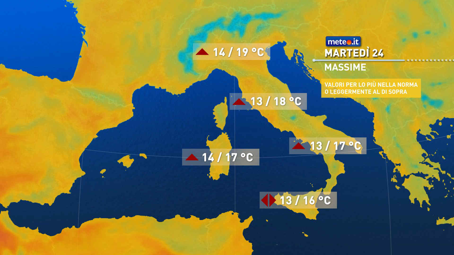 Meteo 24 marzo: qualche pioggia al Sud. Mercoledì 25 breve tregua, poi freddo intenso
