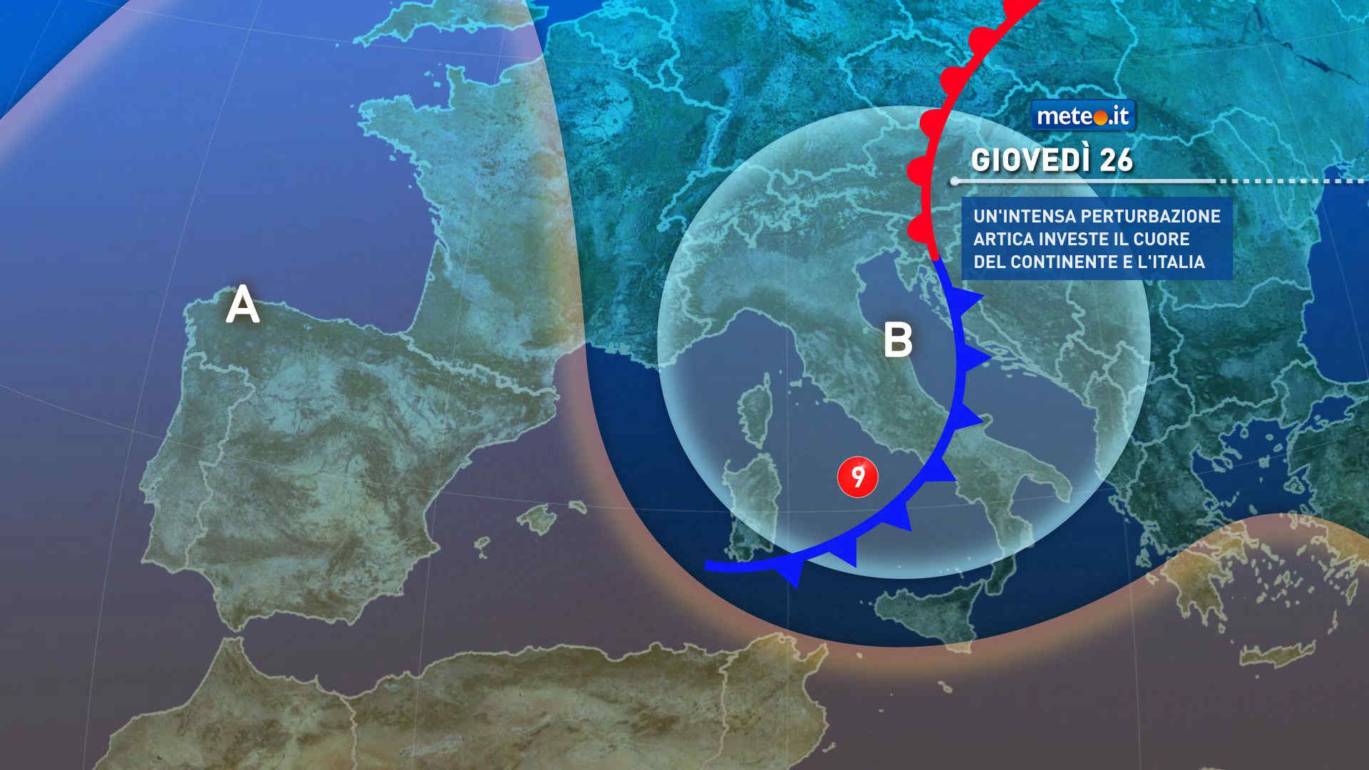 Meteo: da giovedì 26 torna l'inverno! Maltempo, neve a bassa quota e venti fino a 100 km/h