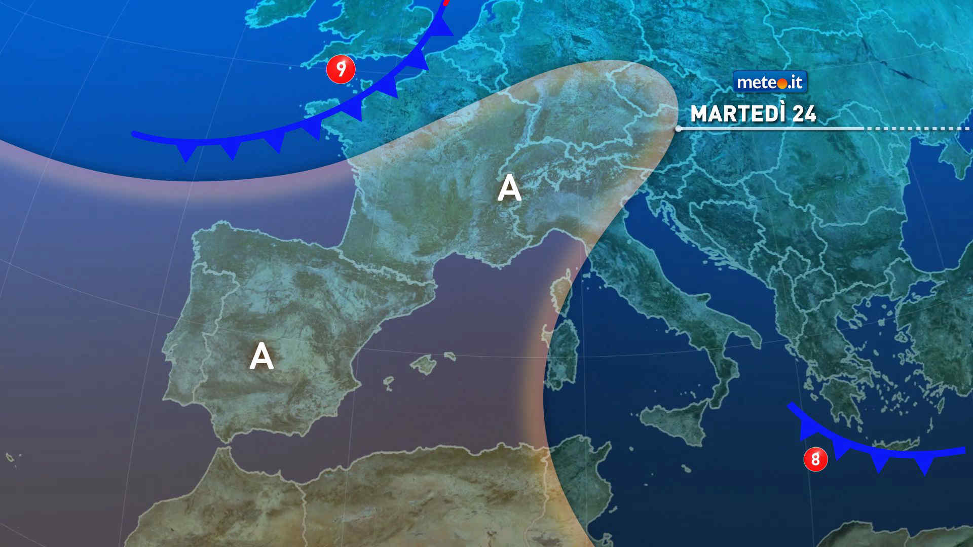 Meteo: 24 marzo con tempo instabile all'estremo Sud. Da giovedì 26 sarà inverno!
