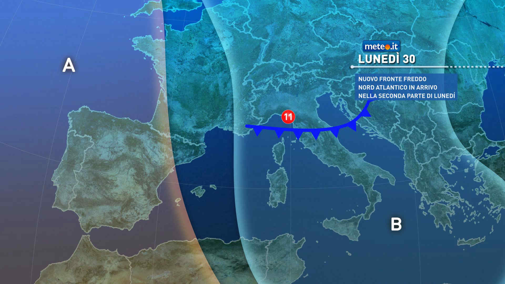 Meteo: tra 30 e 31 marzo nuova incursione di aria fredda con venti in rinforzo. Ecco dove