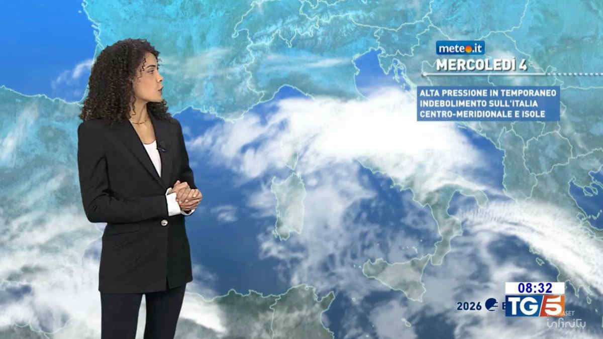 Meteo, 4 marzo con molte nuvole e poche piogge: ecco dove