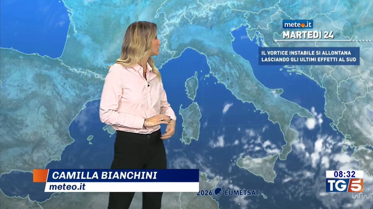 Meteo: 24 marzo con qualche pioggia al Sud. Clima mite prima del colpo di coda dell'inverno!