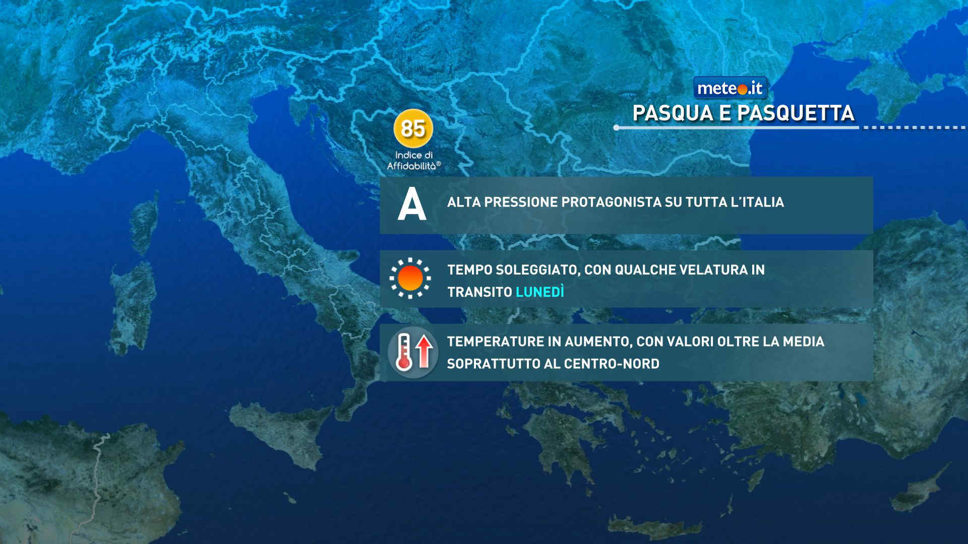 Meteo Pasqua e Pasquetta, sole e clima mite: oltre i 20 gradi