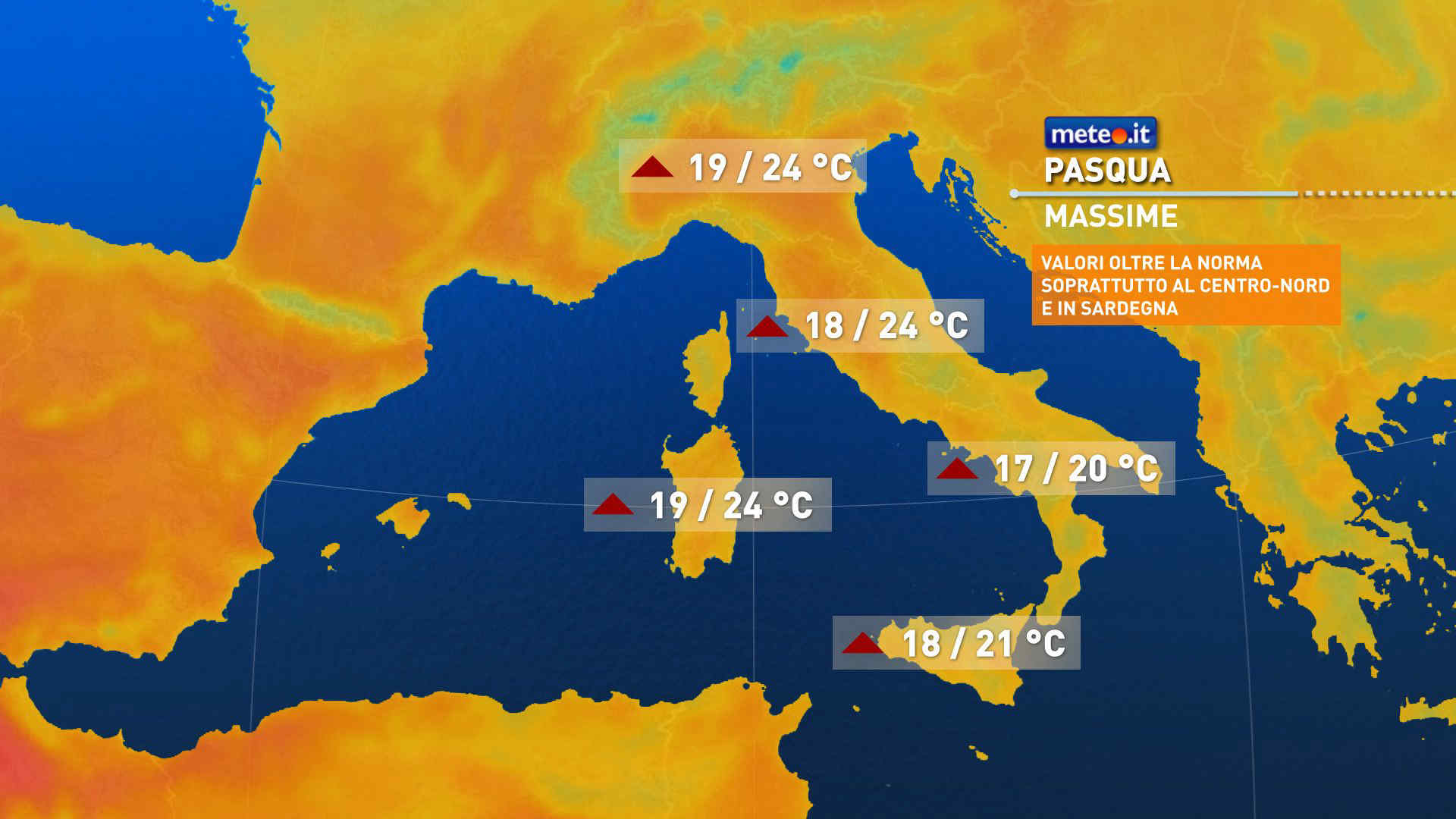 Meteo oggi (Pasqua): splende il sole sull'Italia! Clima caldo, specie al Centro-Nord