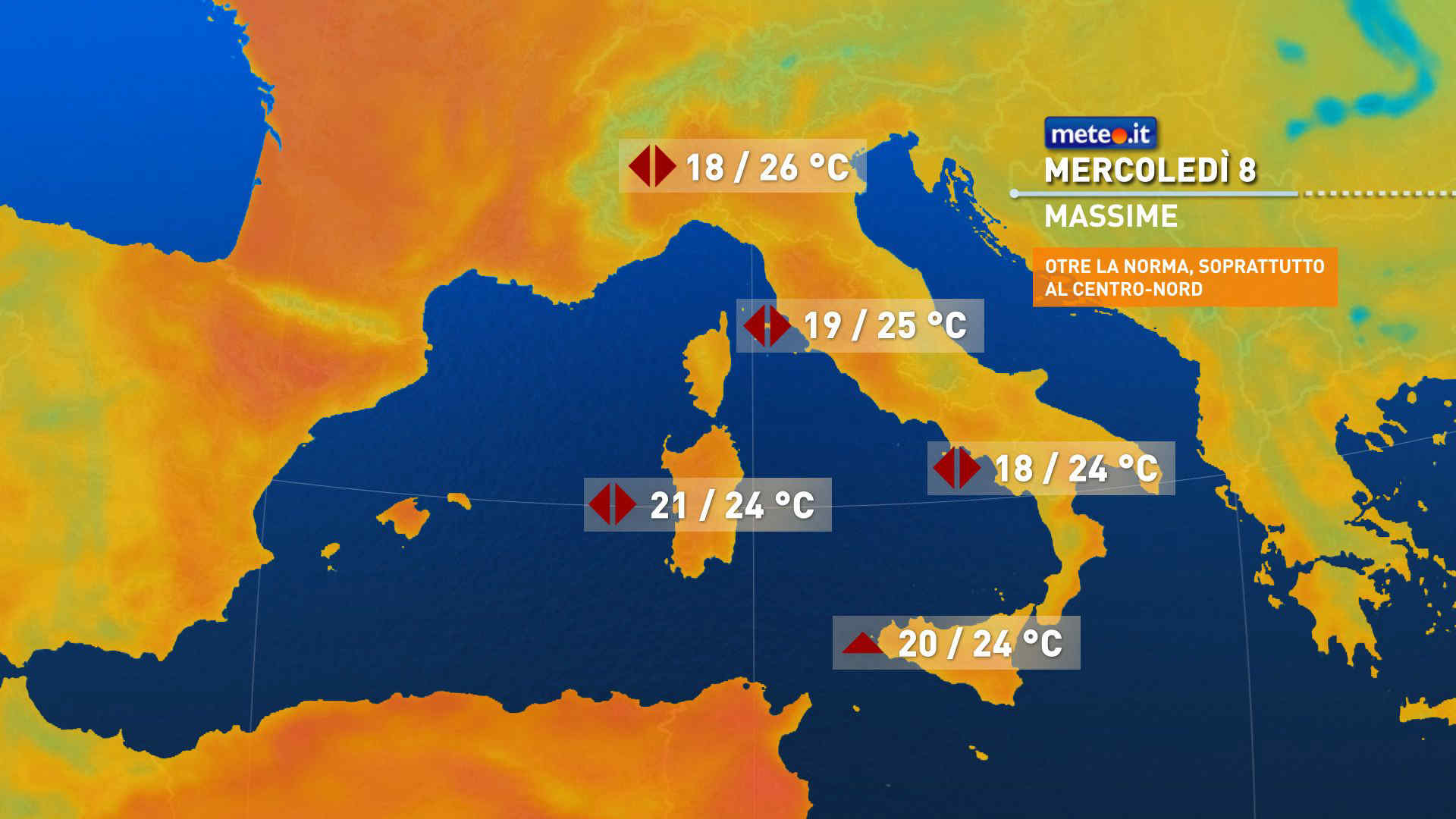 Meteo: 8 aprile con sole e temperature molto miti. Le previsioni