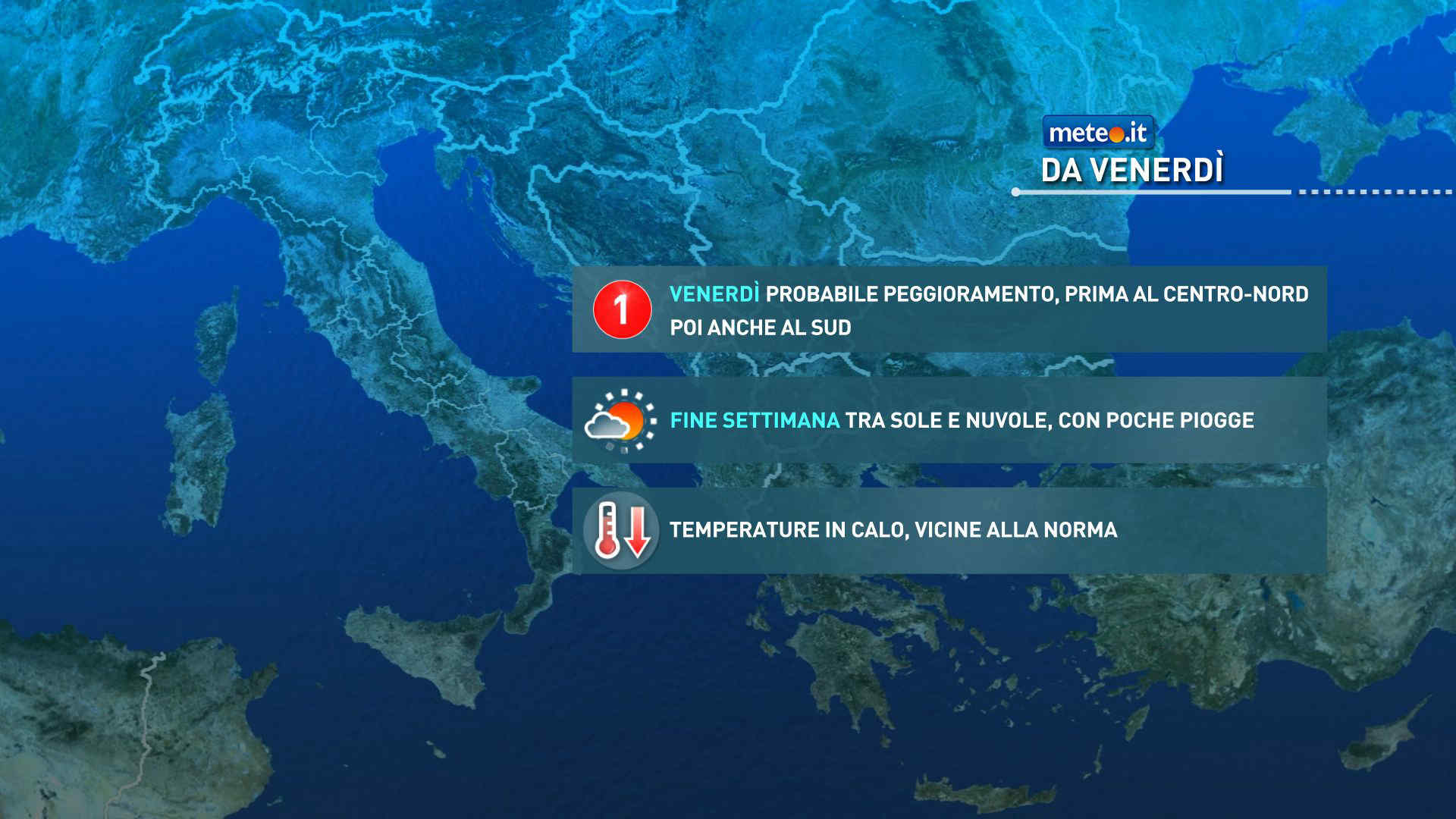Meteo: da venerdì 10 possibile peggioramento con ritorno di aria fredda!