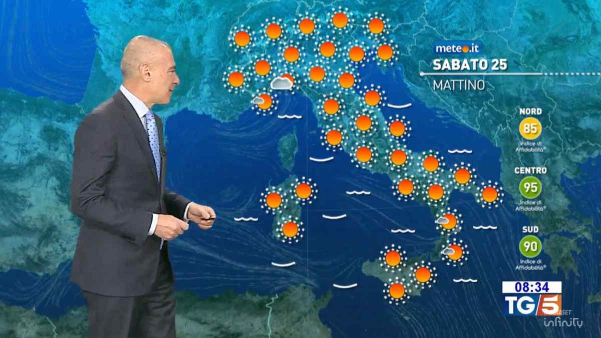 Meteo, 25-26 aprile con sole e temperature sopra la norma: le previsioni