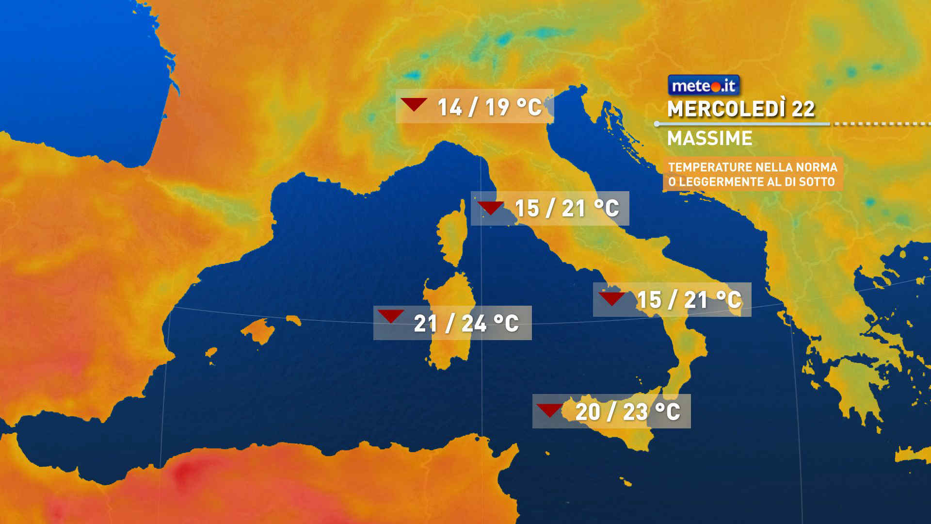 Meteo: 22-23 aprile con instabilità e calo termico. Le previsioni