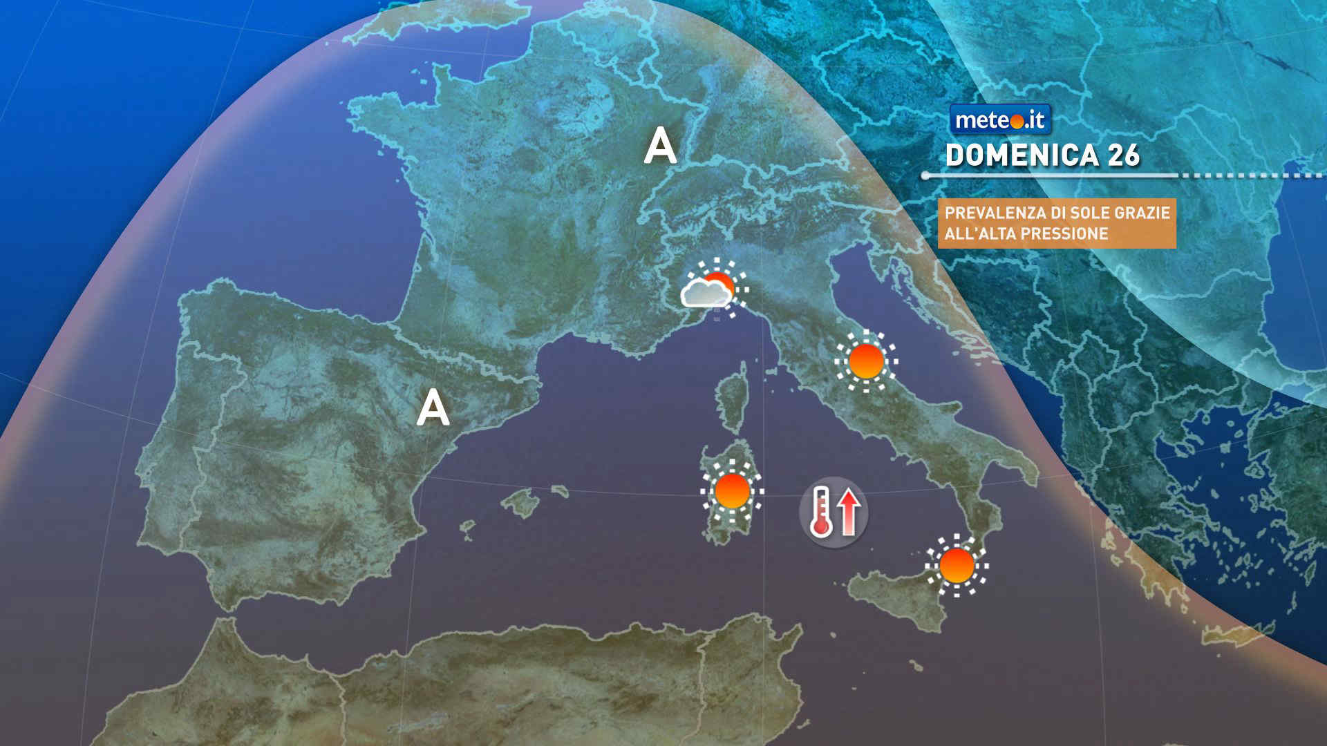 Meteo, 26 aprile con il sole poi nuova fase instabile in settimana