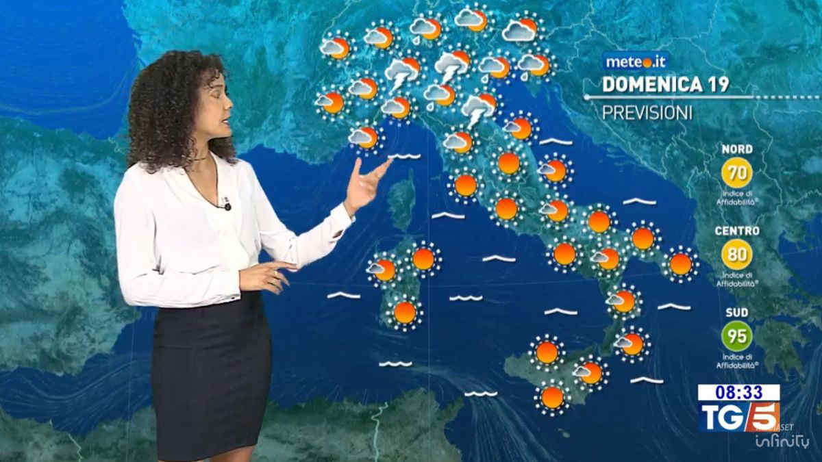 Meteo, domenica 19 aprile con temporali al Nord e sole al Centro-sud