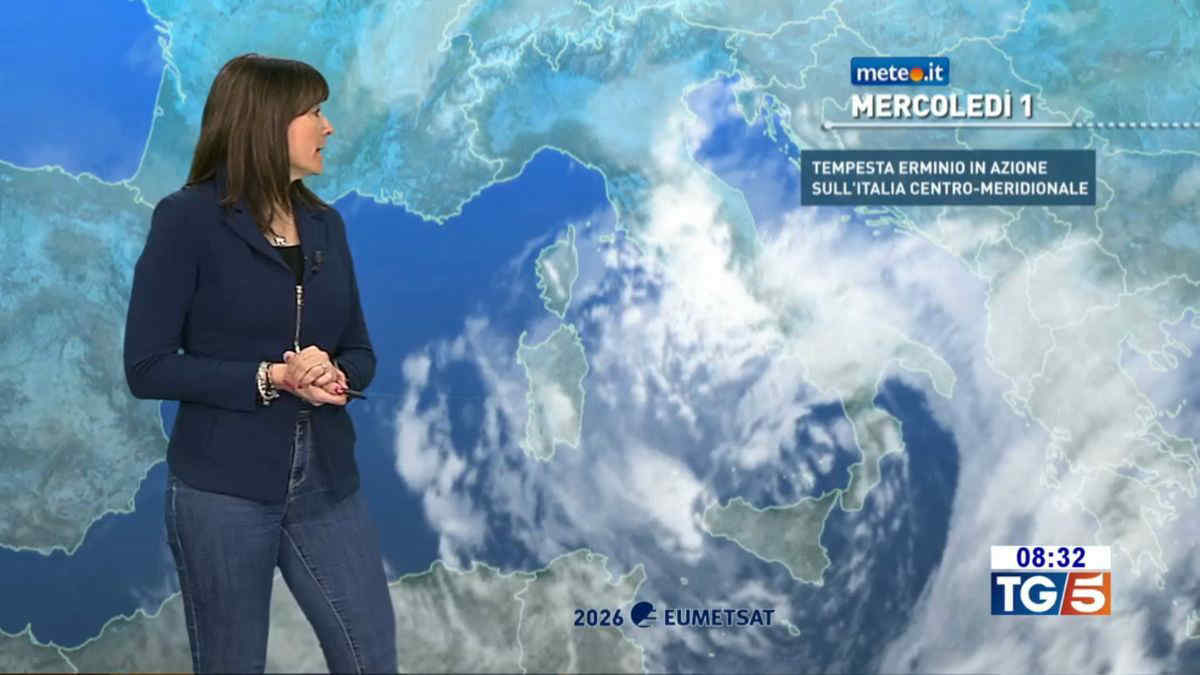 Meteo, la tempesta Erminio porta severo maltempo al Centro-Sud