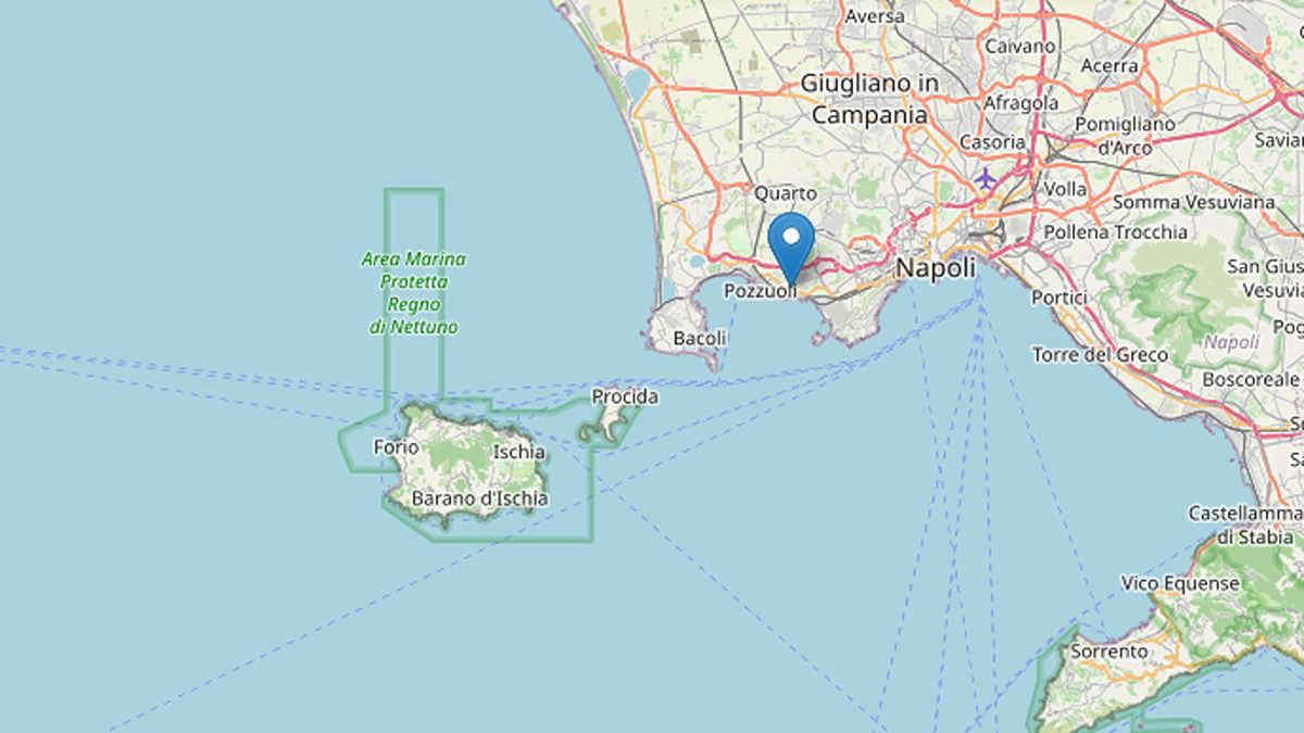 Terremoto Campi Flegrei: la terra torna a tremare, nella notte scossa magnitudo 3.3
