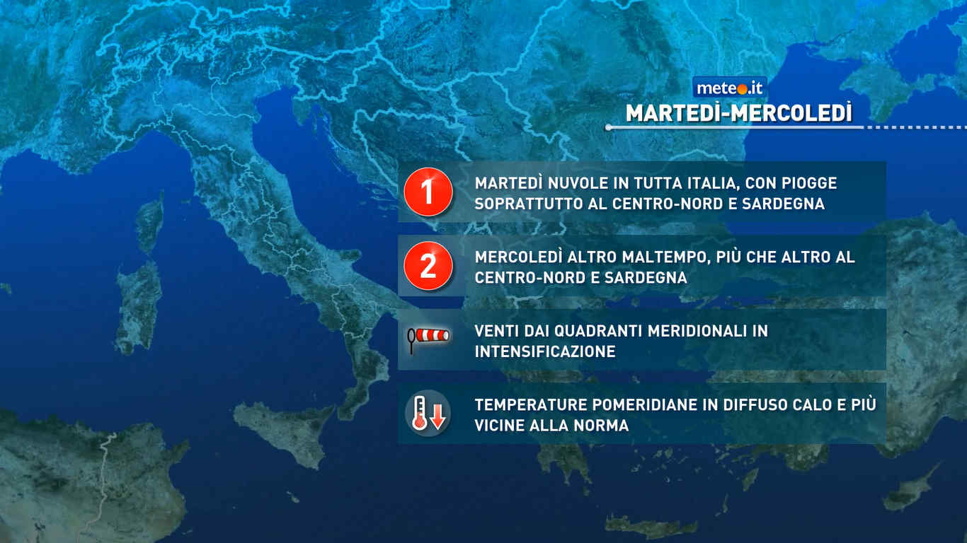 Meteo 5 maggio: temporali al Centro-Nord! Temperature nella norma