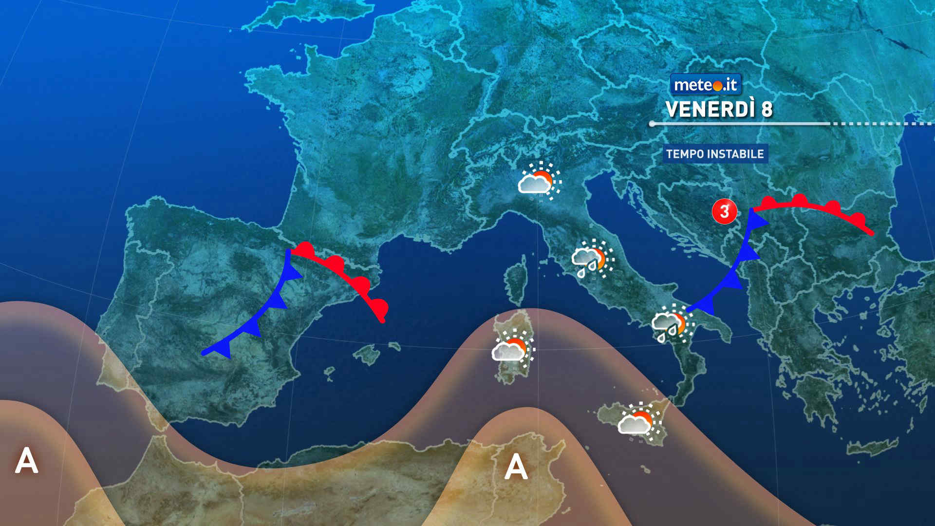 Meteo: venerdì 8 nuovo maltempo? Rischio temporali