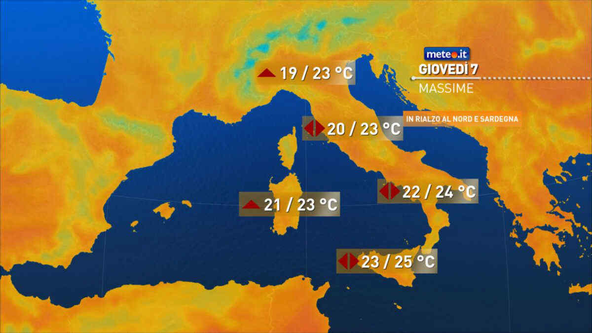 Meteo: giovedì 7 maggio tempo in parziale miglioramento