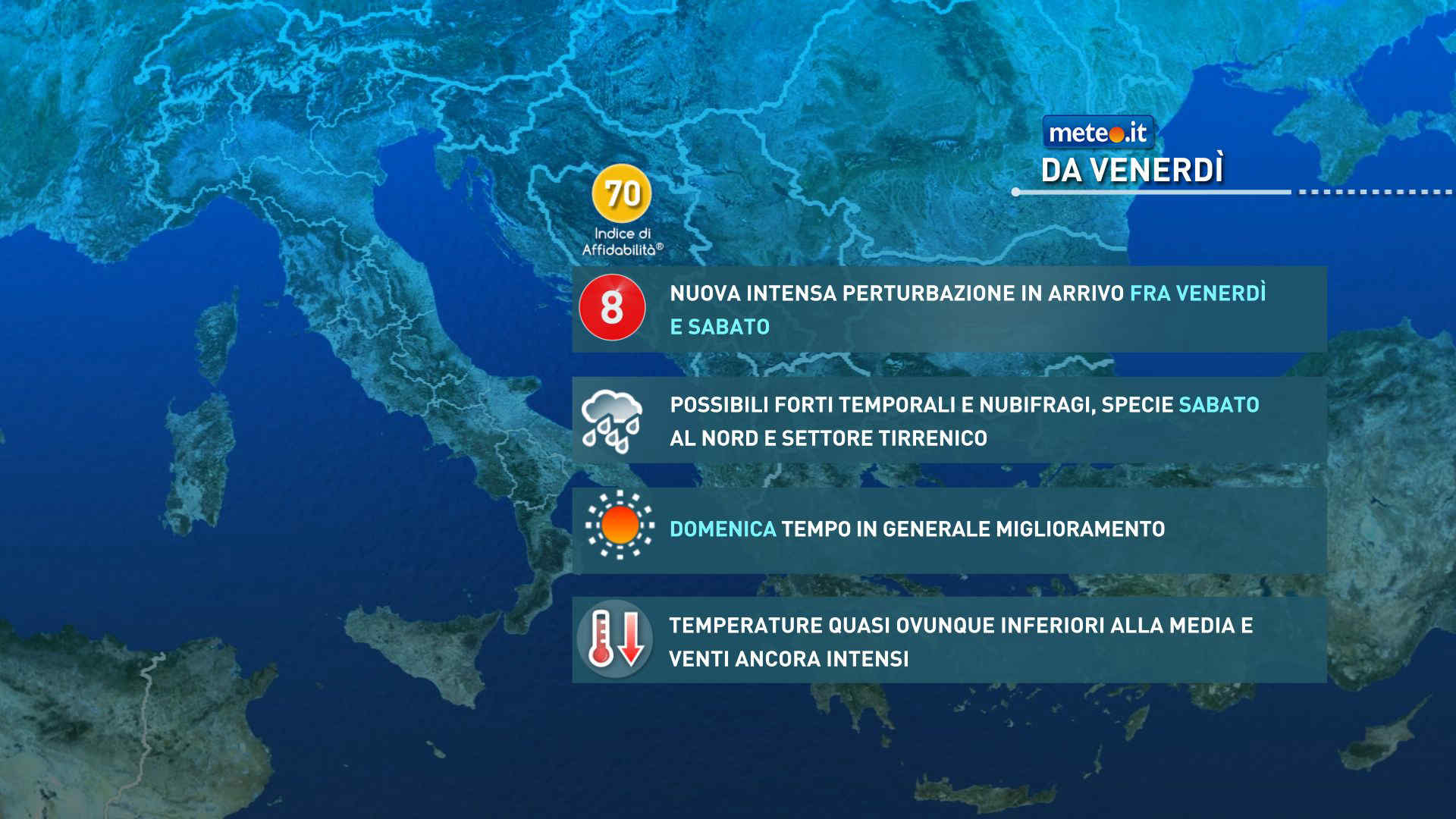 Meteo, forte perturbazione tra il 15 e il 16 maggio: la tendenza