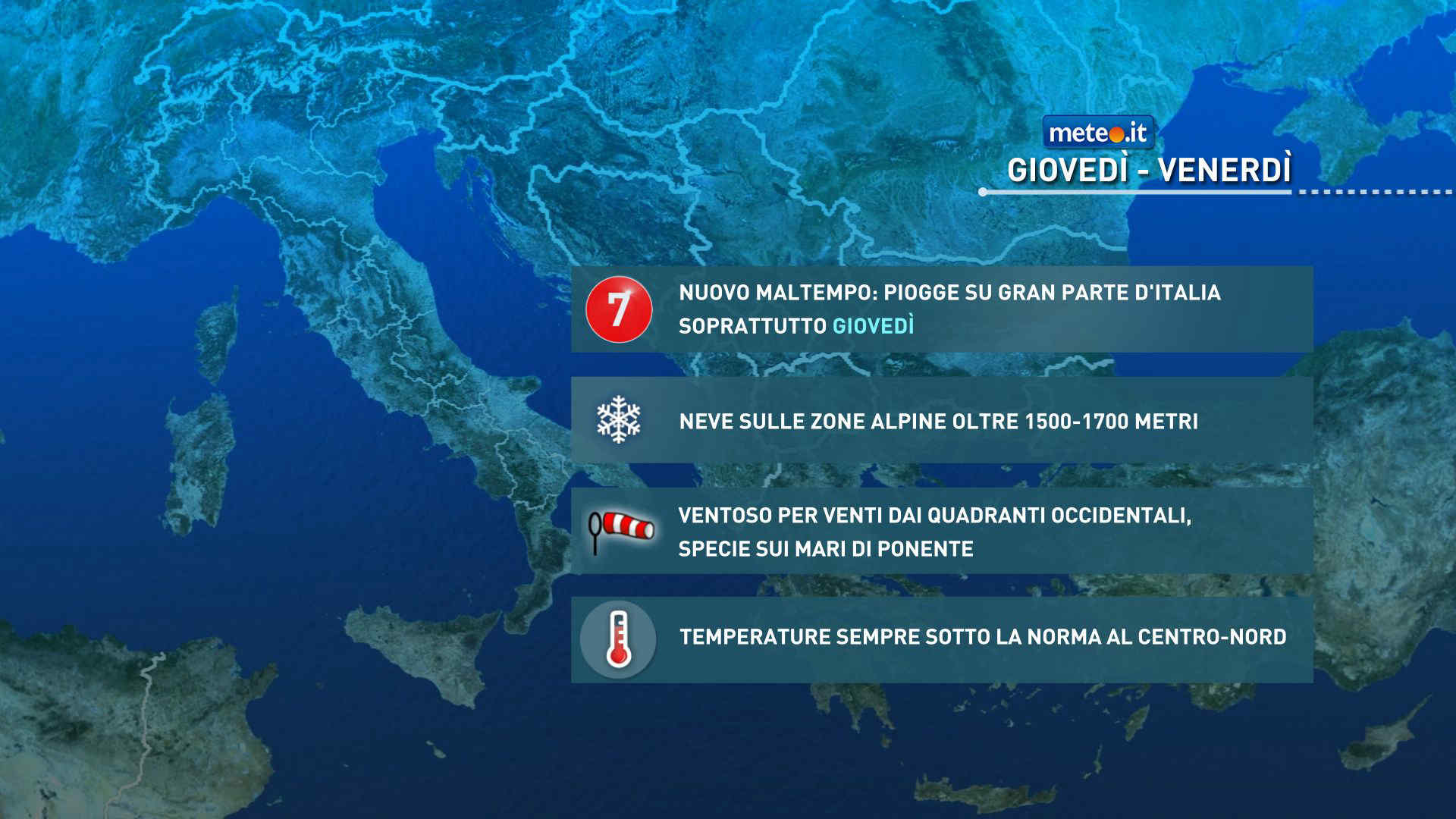 Meteo, 14-15 maggio con maltempo e temporali: le previsioni
