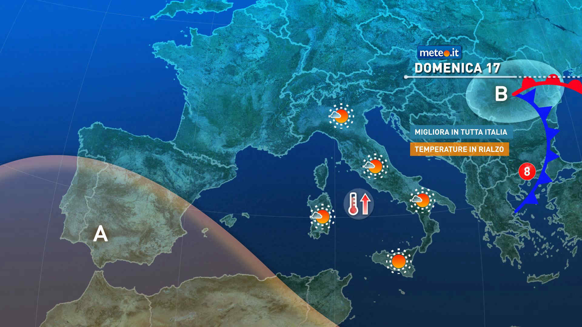 Meteo, domenica con il sole, lunedì 18 maggio instabilità in aumento