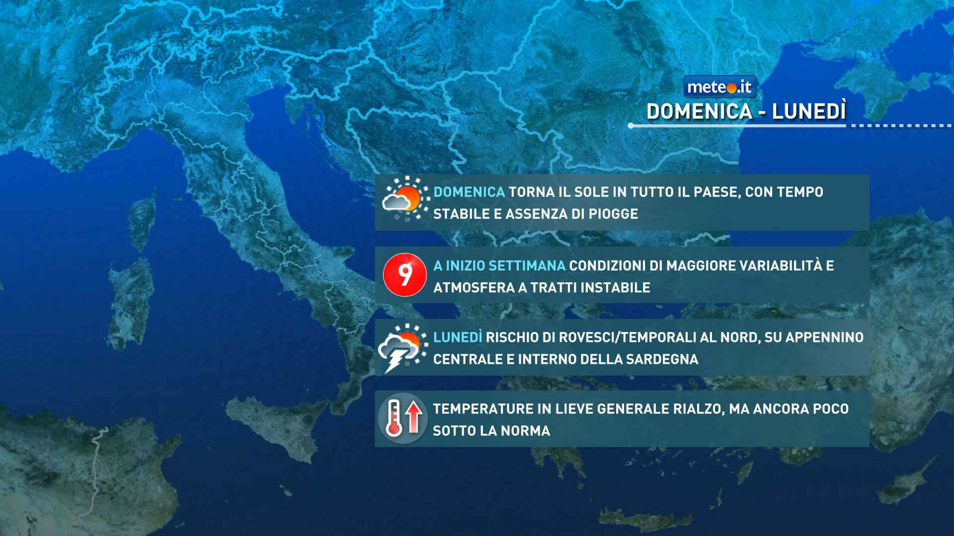 Meteo, 17 maggio più soleggiato ma temperature ancora sotto le medie