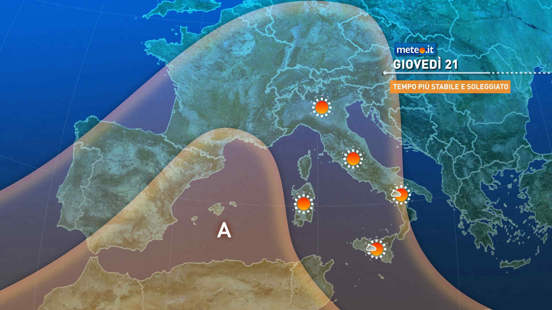 Meteo: seconda parte di settimana con assaggio d'estate! La tendenza