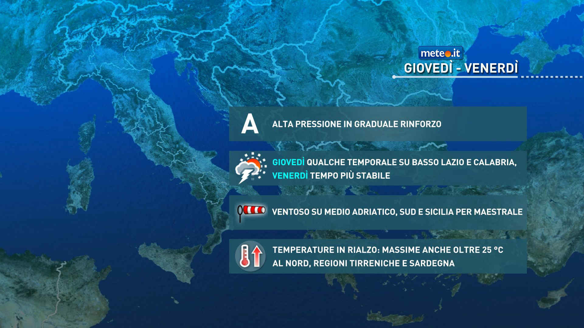 Meteo, verso una fase estiva: le previsioni del 21-22 maggio