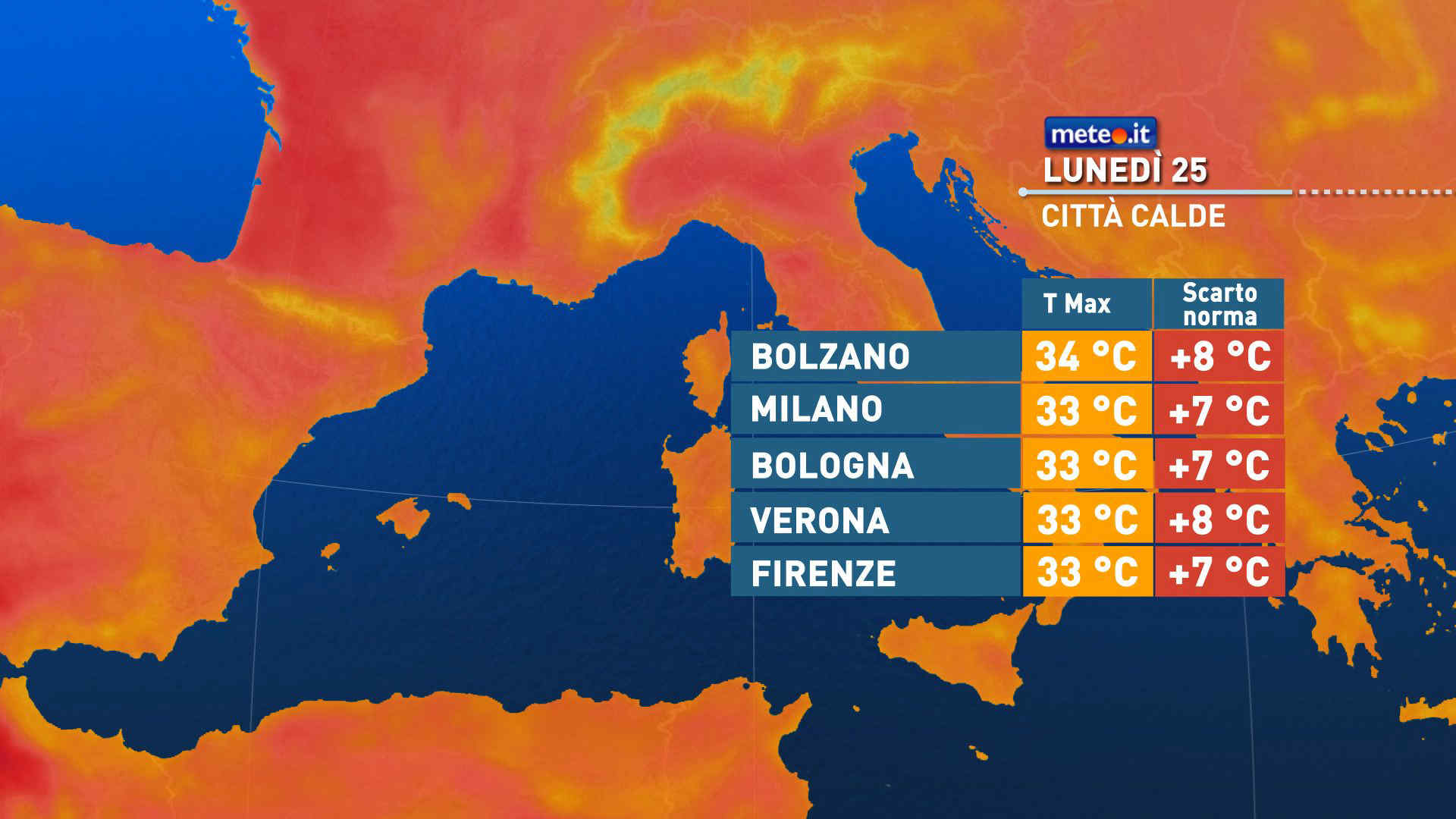 Meteo 25 maggio: assaggio d'estate sull'Italia! Picco del caldo in arrivo