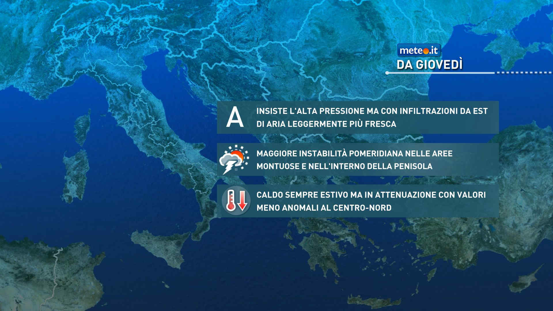 Meteo, lieve attenuazione del caldo tra il 28 e il 29 maggio: la tendenza