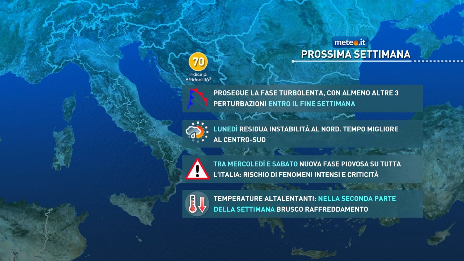 Meteo, dall'11 maggio nuove perturbazioni verso l'Italia: la tendenza