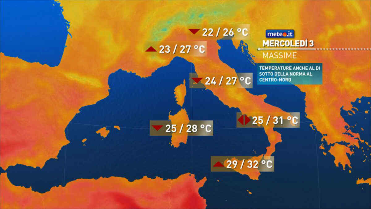Meteo 3 giugno: temporali e fine del caldo anomalo. Le previsioni