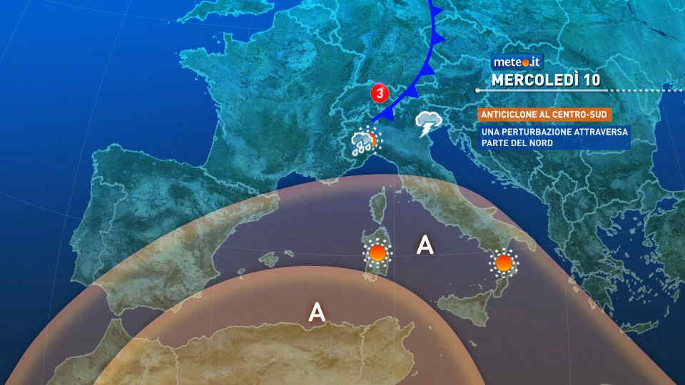 Meteo, fase instabile al Nord con temporali: la tendenza dal 10 giugno