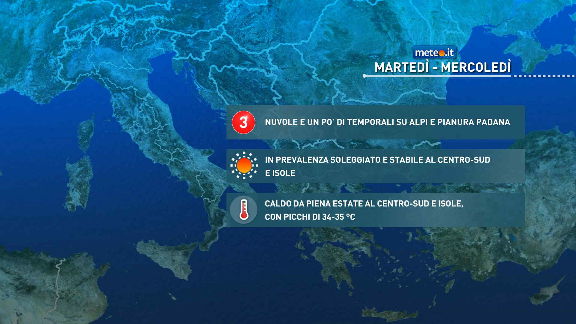 Meteo, 9-10 giugno con temporali al Nord e sole al Centro-sud: le previsioni