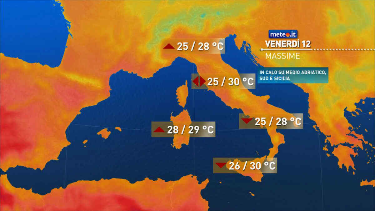Meteo: 12 giugno con graduale miglioramento del tempo! Si smorza il caldo al Sud