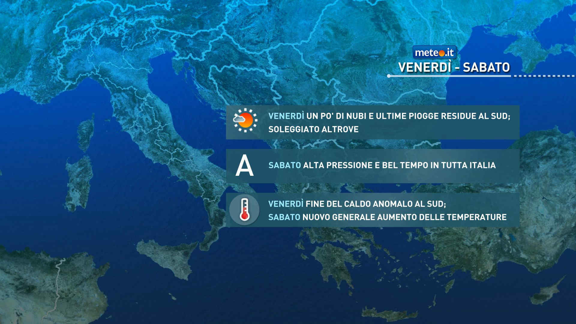 Meteo 12 giugno: diffuso calo termico al Sud! Venti ancora sostenuti