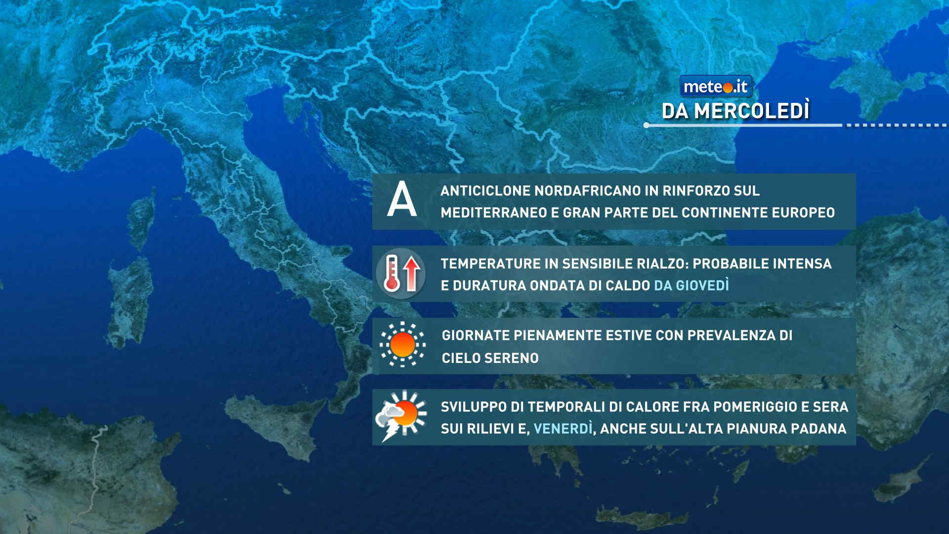 Meteo, da metà settimana nuova ondata di caldo africano: la tendenza dal 17-18 giugno