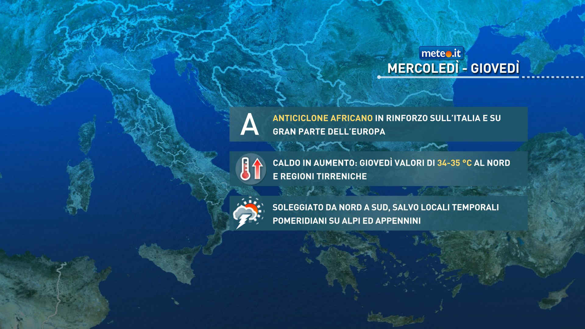 Meteo, torna l'Anticiclone nord-africano: lunga ondata di caldo intenso in vista