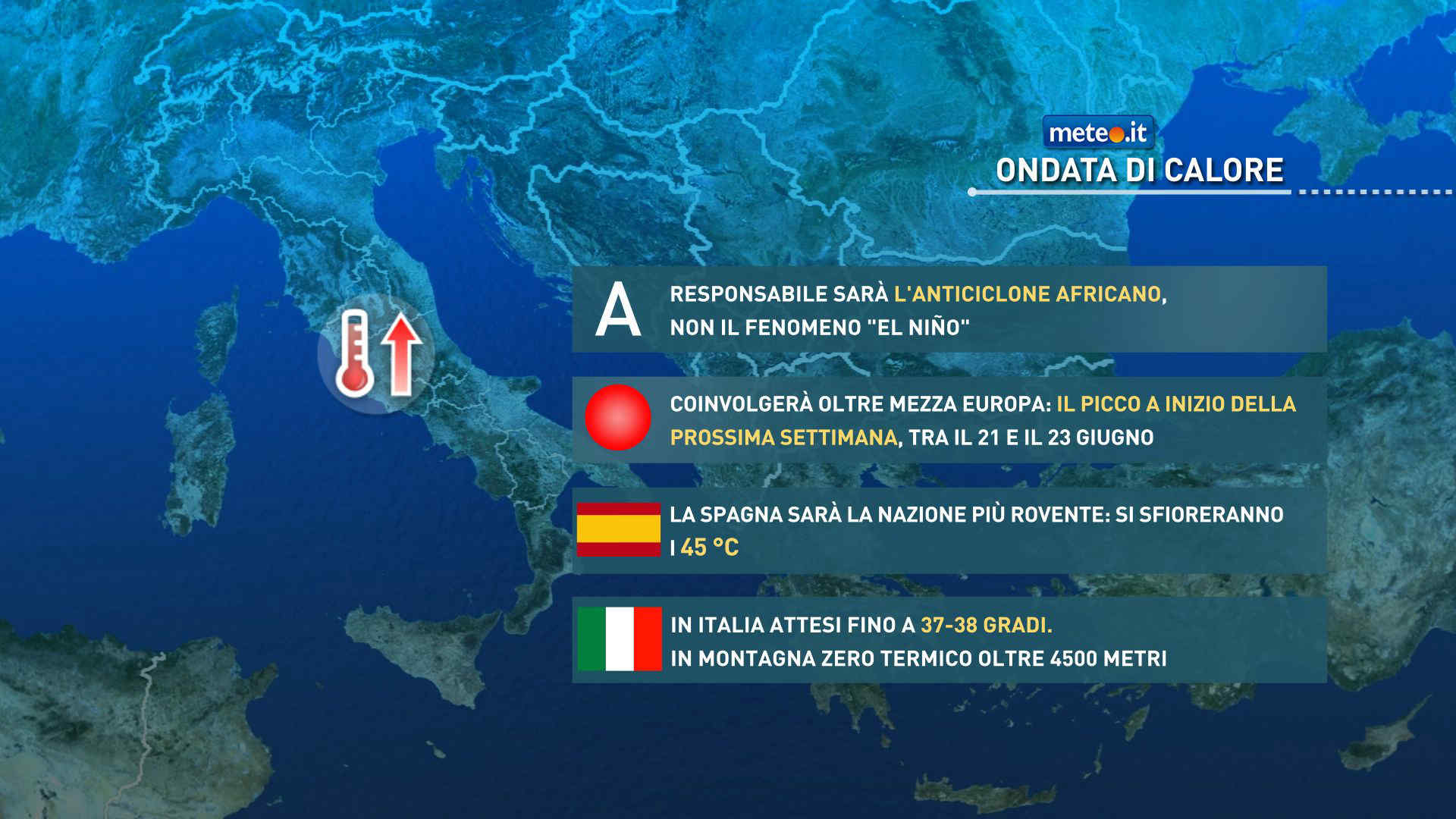 Meteo, dominio dell'Anticiclone nord-africano: caldo in aumento fino a 38 gradi. Ecco quando