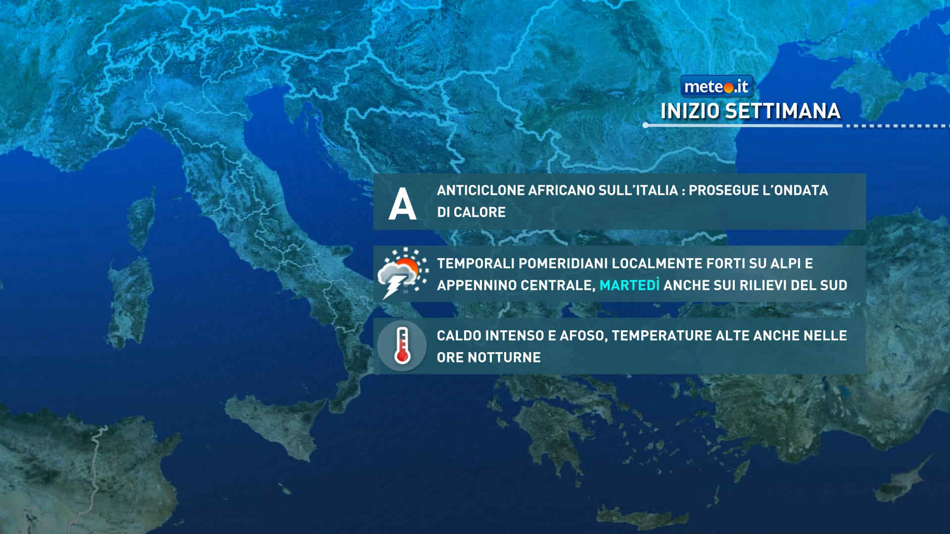 Meteo: caldo afoso e intenso anche a inizio settimana! La tendenza
