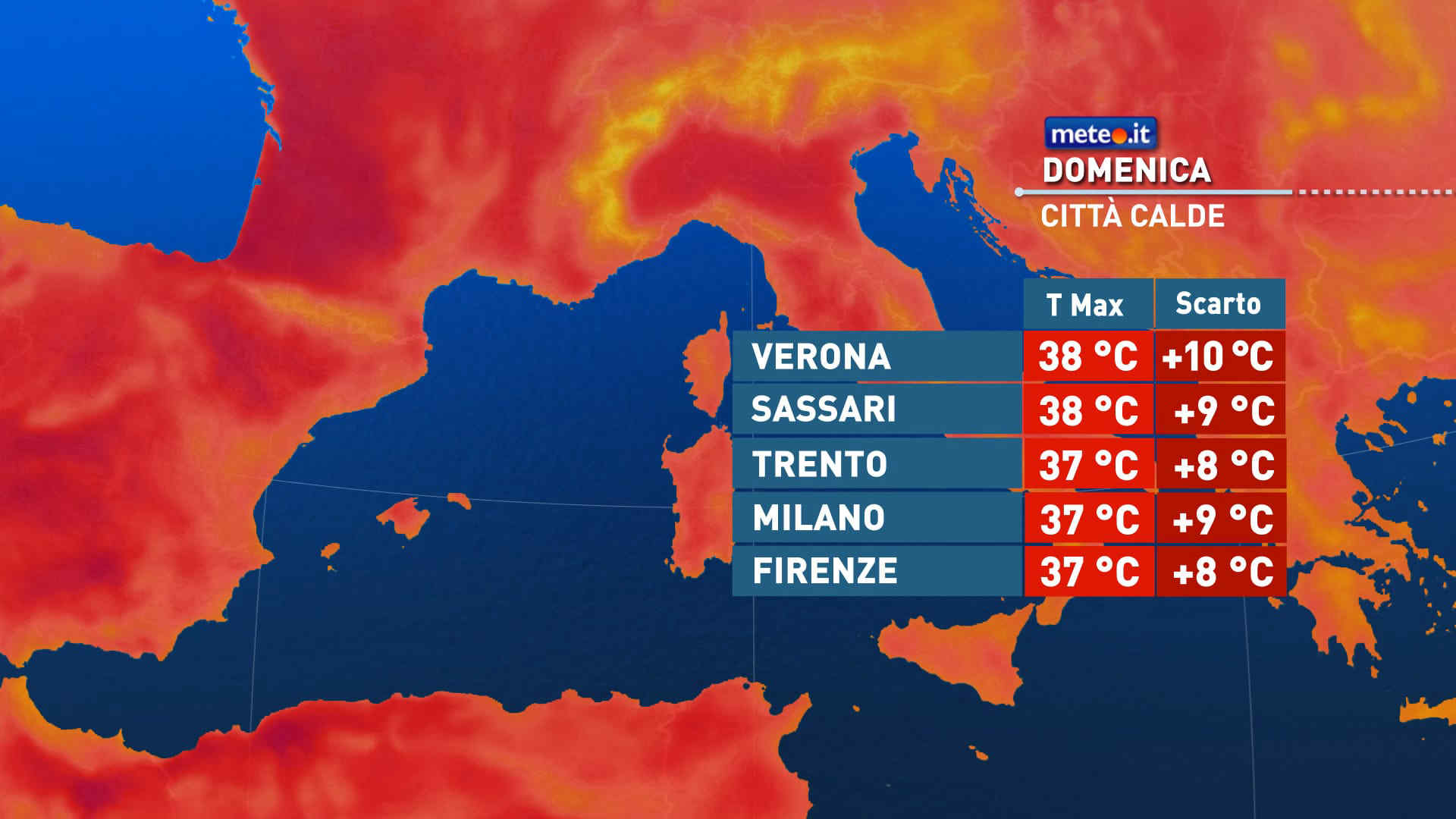 Meteo: caldo afoso e intenso anche a inizio settimana! La tendenza