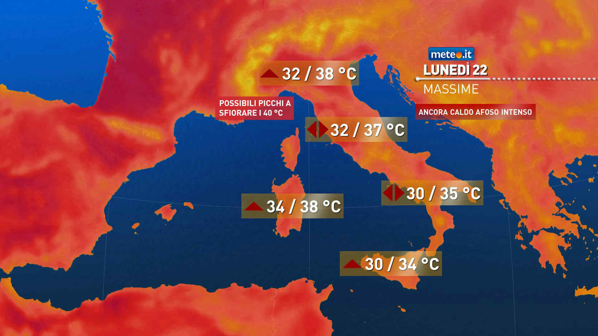Meteo, al via una settimana rovente: verso i 40 gradi