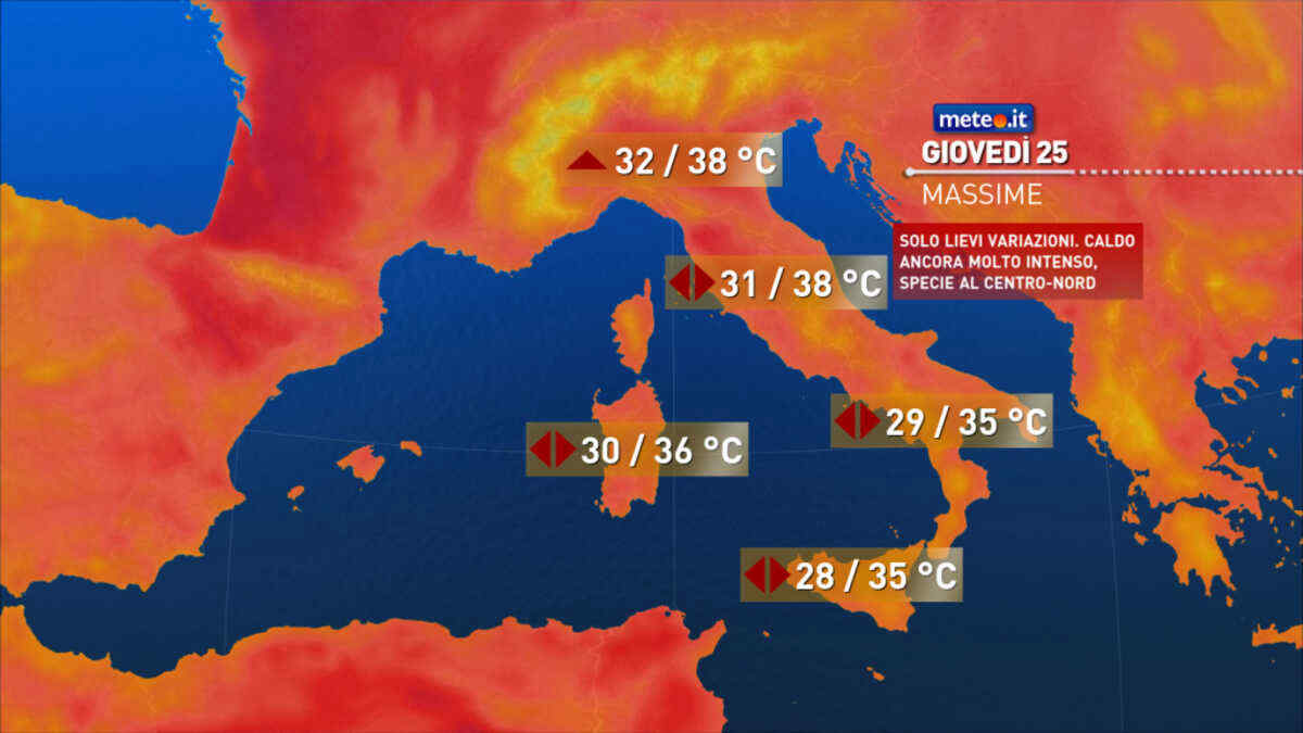 Meteo: l'ondata di caldo prosegue senza sosta! Le previsioni per il 25 giugno