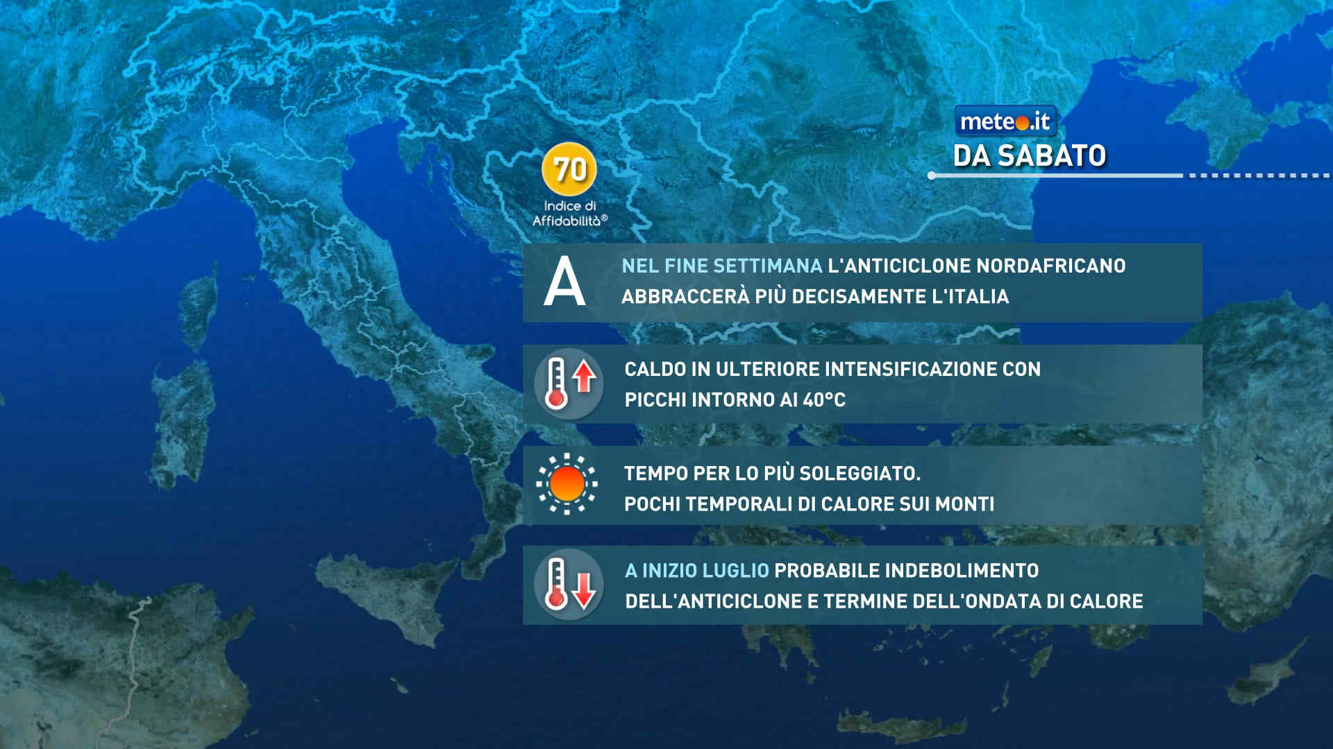 Meteo: ultimo weekend di giugno con picchi di 40 gradi! Ecco dove