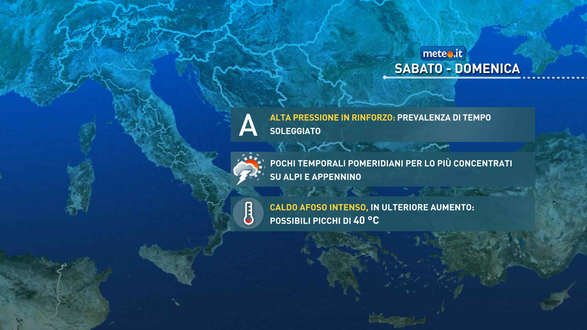 Meteo 27 giugno: caldo opprimente con picchi di 40 gradi! Fino a 27 gradi di notte