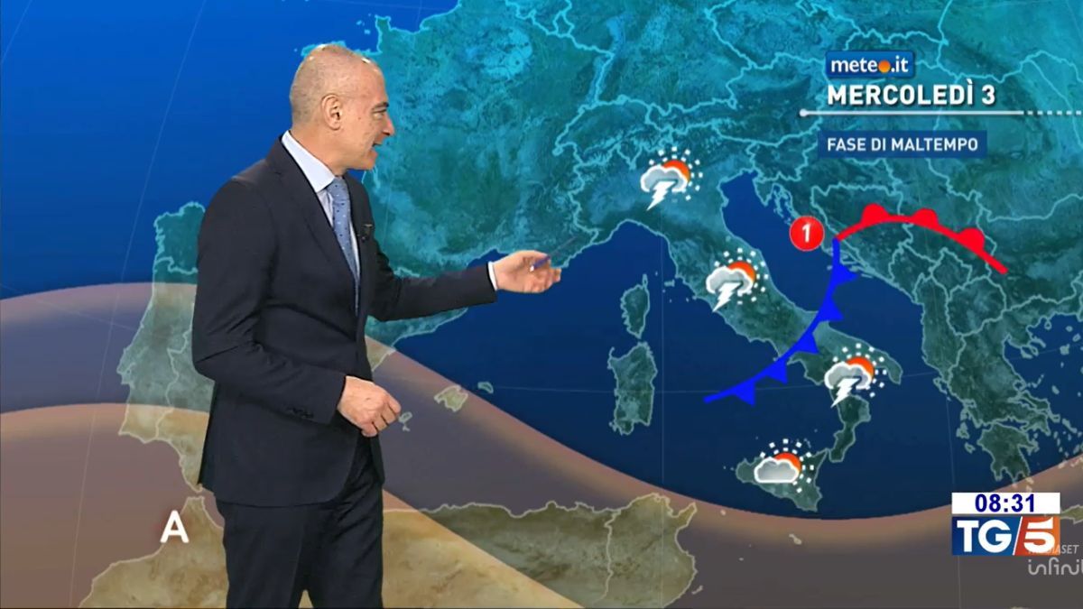 Meteo: 2-3 giugno con maltempo e rischio nubifragi. Le zone coinvolte